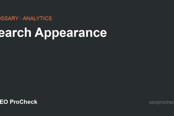 Search Appearance