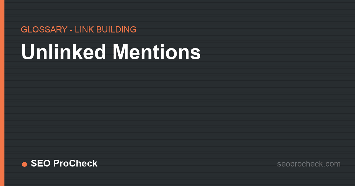 Unlinked mentions