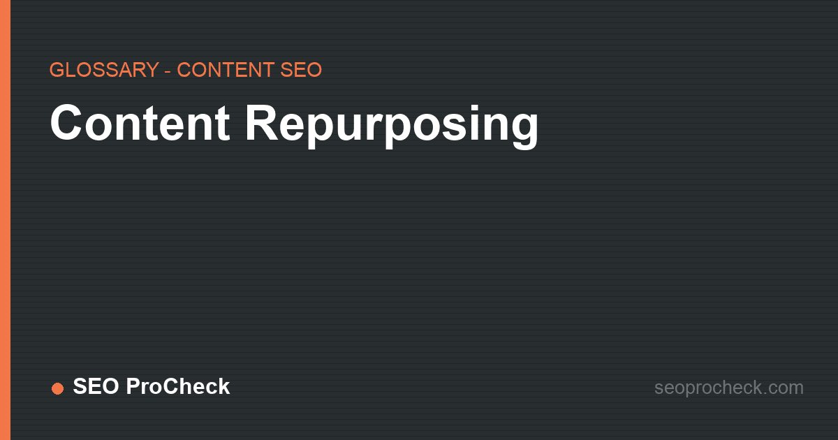 Content repurposing