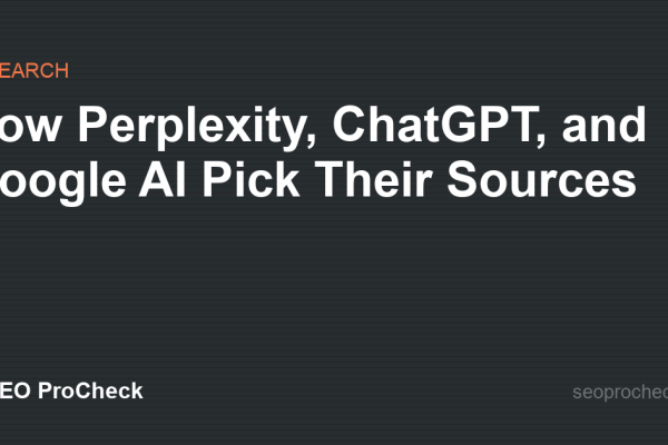 How Perplexity, ChatGPT, and Google AI Pick Their Sources
