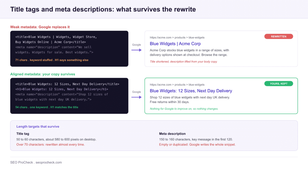 Title tags and meta descriptions: the complete guide 3 Title tags and meta descriptions: the complete guide